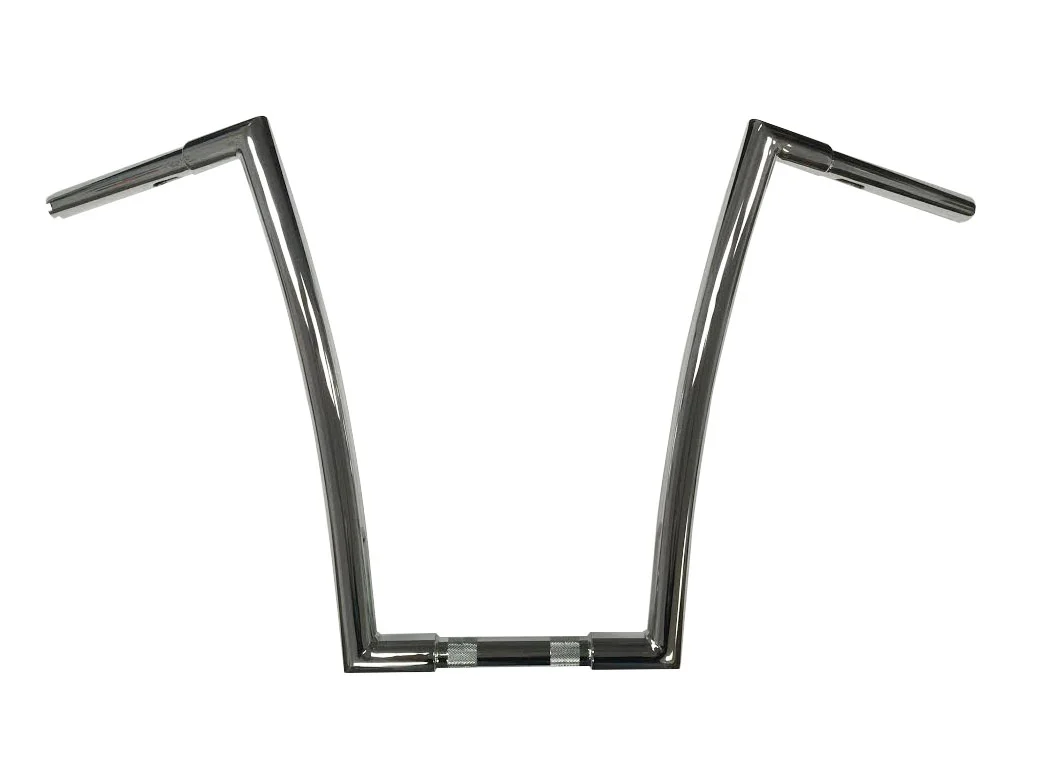 1996-2024 Miter Cut Ape Hanger Bars, 1 1/4 Inch Diameter, 10"-20" (Classic Chrome) - Image 2