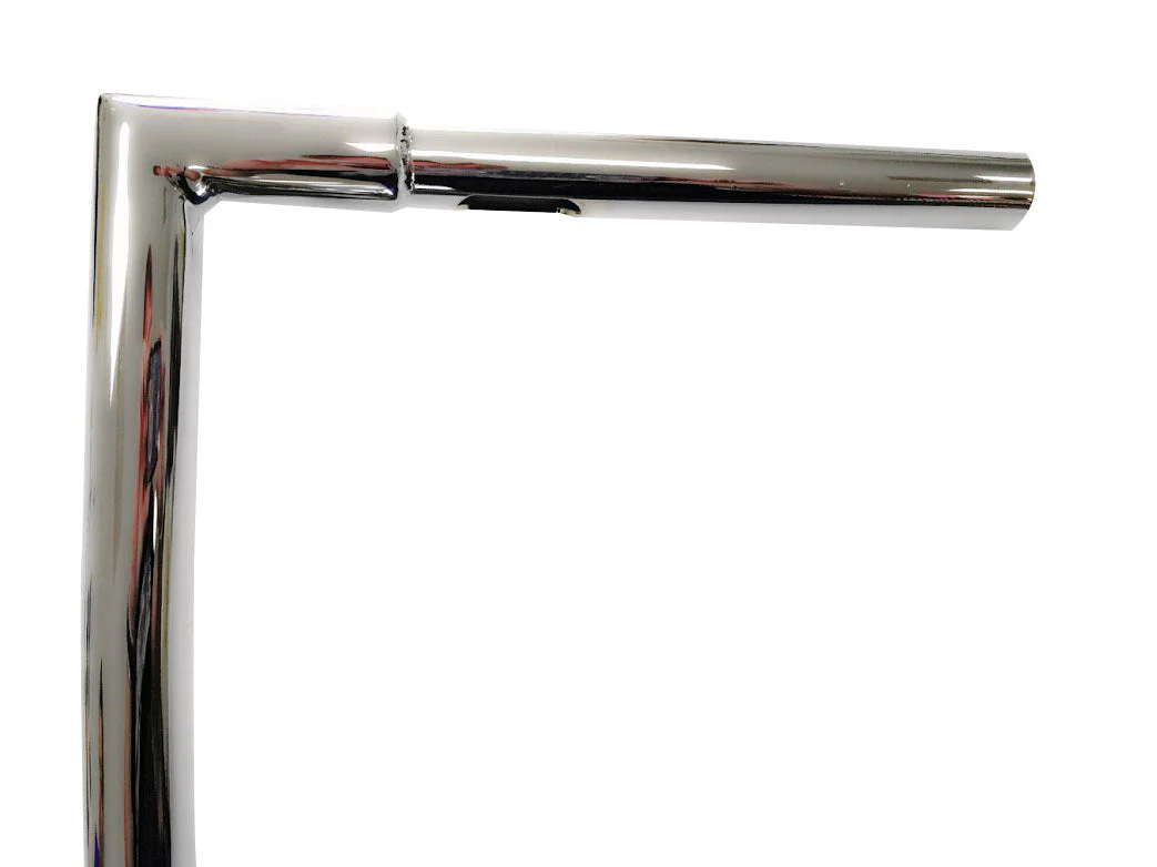 1996-2024 Miter Cut Ape Hanger Bars, 1 1/4 Inch Diameter, 10"-20" (Classic Chrome) - Image 5