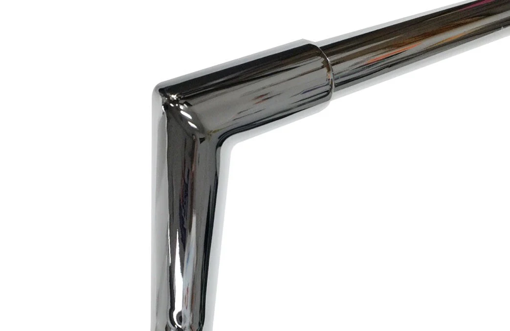 1996-2024 Miter Cut Ape Hanger Bars, 1 1/4 Inch Diameter, 10"-20" (Classic Chrome) - Image 7