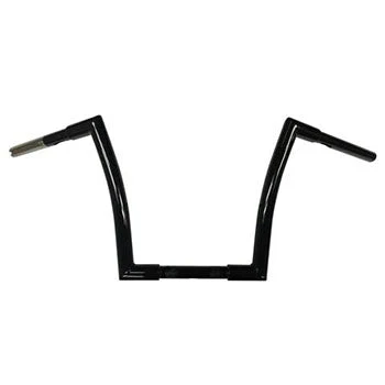 1996-2024 Miter Cut Ape Hanger Bars, 1 1/4 Inch Diameter (Gloss Black) - Image 3