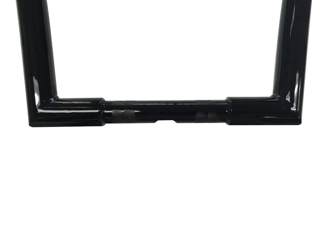 1996-2024 Miter Cut Ape Hanger Bars, 1 1/4 Inch Diameter (Gloss Black) - Image 8