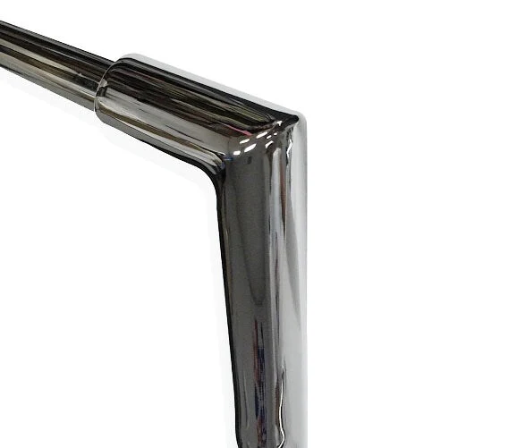 Miter Cut Ape Hanger Bars, 1 1/4 Inch Diameter, 13 Inch Rise, Classic Chrome - Image 5