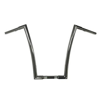 Miter Cut Ape Hanger Bars, 1 1/4 Inch Diameter, 14 Inch Rise, Classic Chrome - Image 2