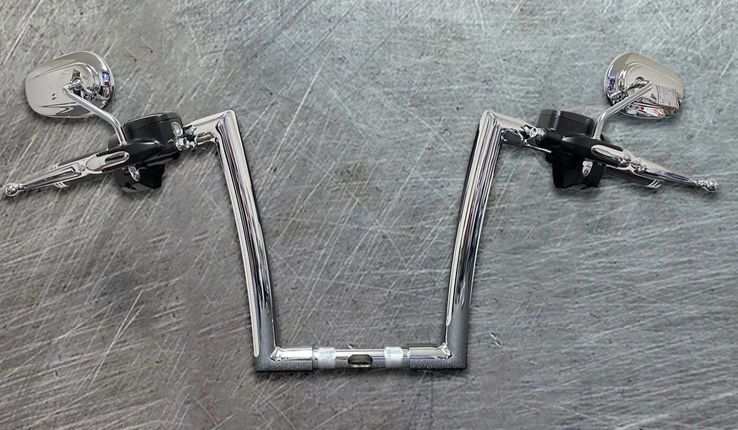 Pre-Wired 1.5" Big Daddy Miter Apes For 2015-2023 Road Glide, Road Glide Special & CVO (Classic Chrome) - Image 4