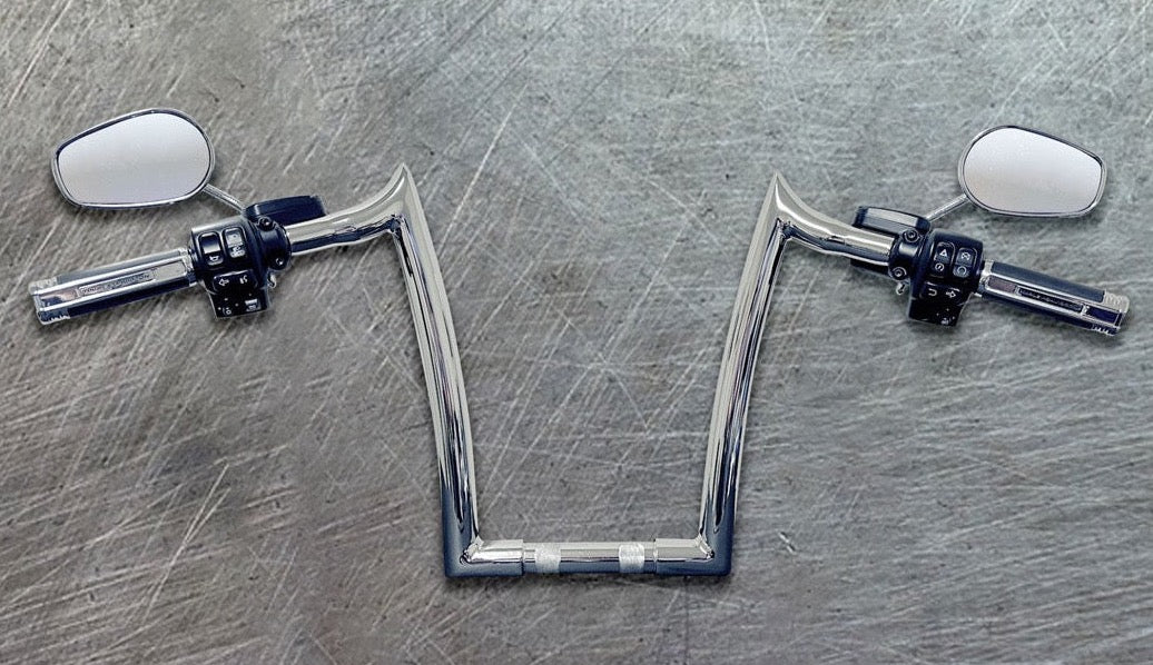 Pre-Wired BIG DADDY 1 ½" MEATHOOK APES FOR 2015-2023 ROAD GLIDE (Classic Chrome) - Image 4