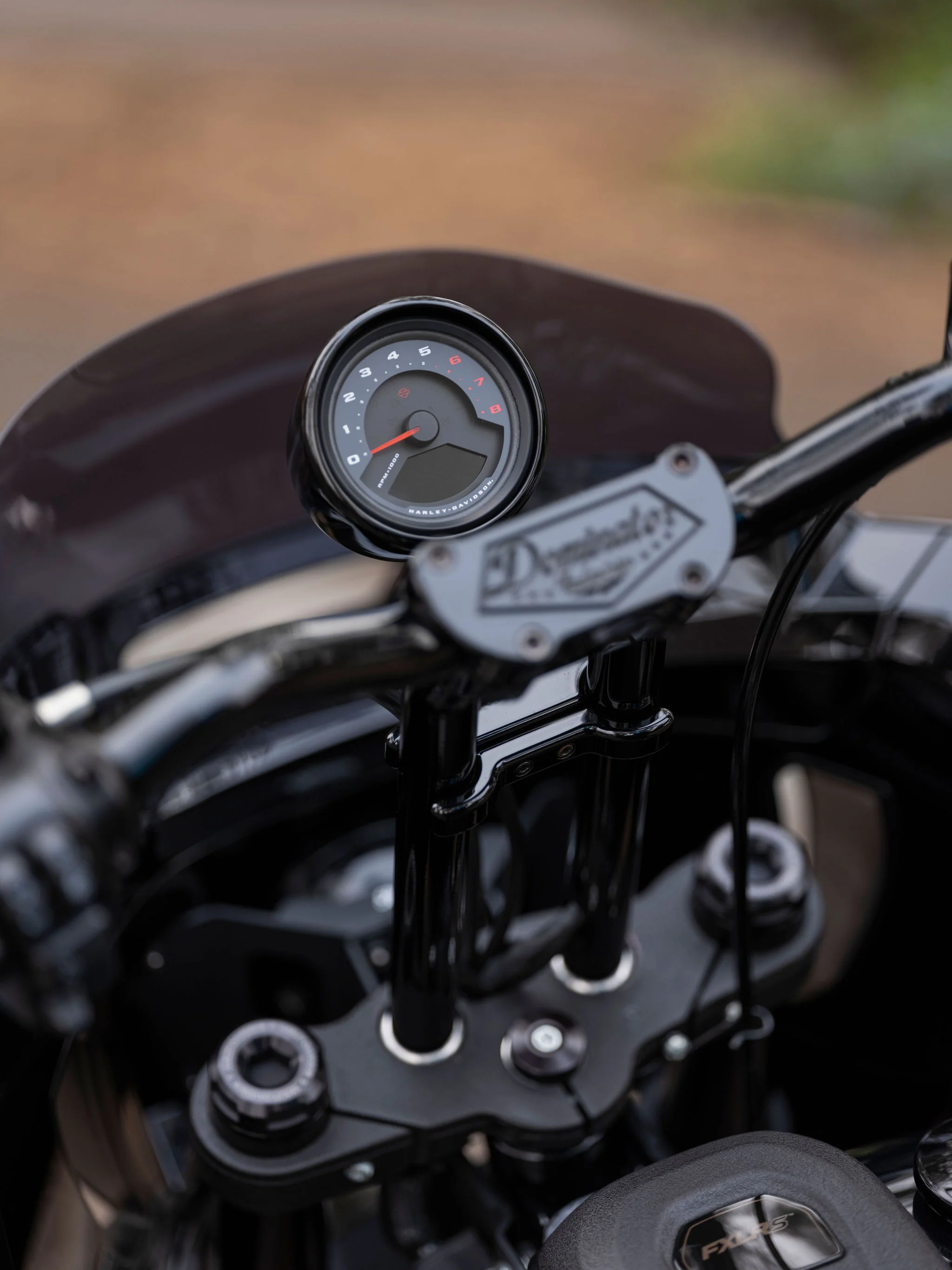 Pullback Riser & 1 1/4" Low Bend Moto Bar All In One Kit for 2022-2024 Low Rider S (Includes Round Gauge Relocation Mount) - Image 12