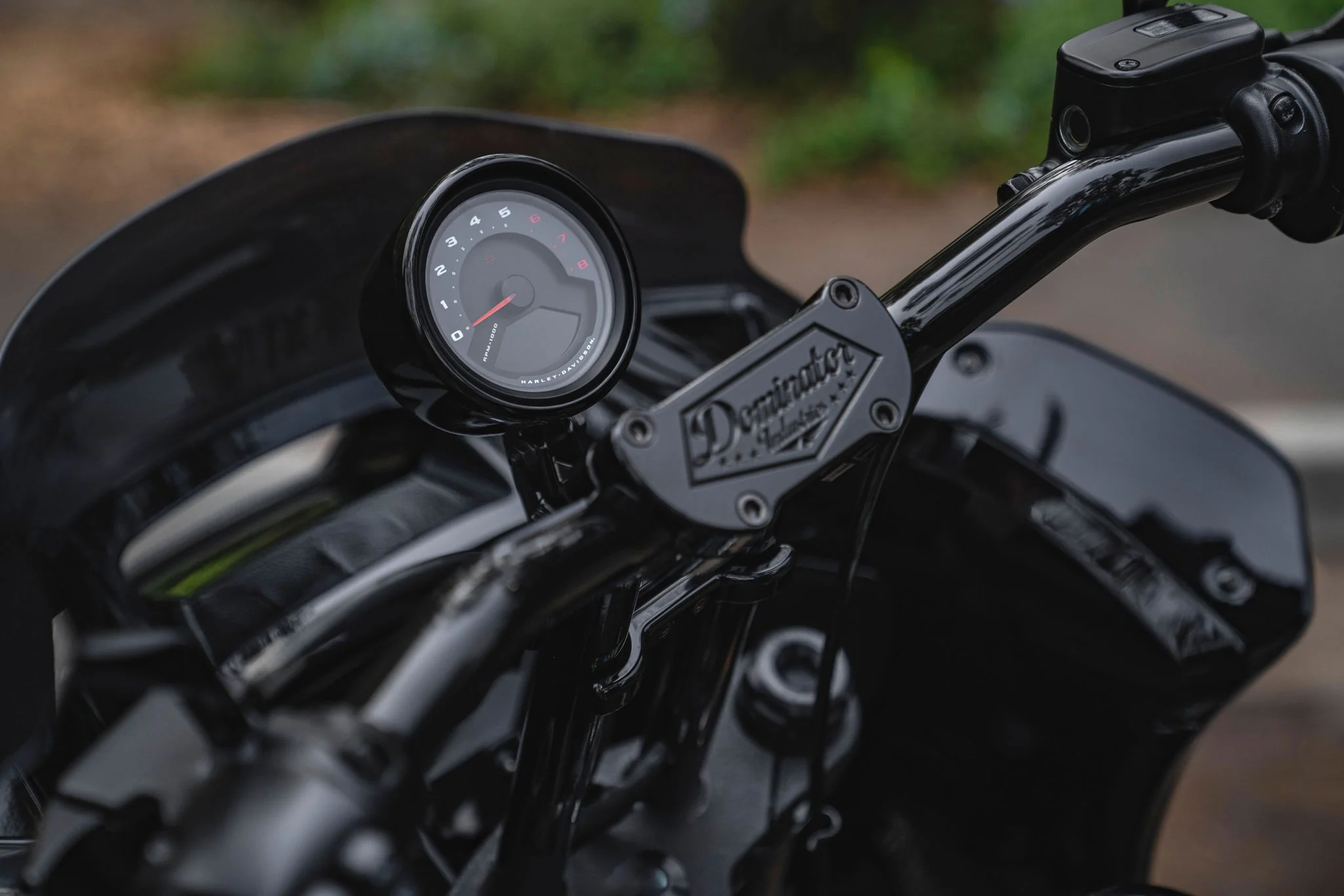 Pullback Riser & 1 1/4" Low Bend Moto Bar All In One Kit for 2022-2024 Low Rider S (Includes Round Gauge Relocation Mount) - Image 3