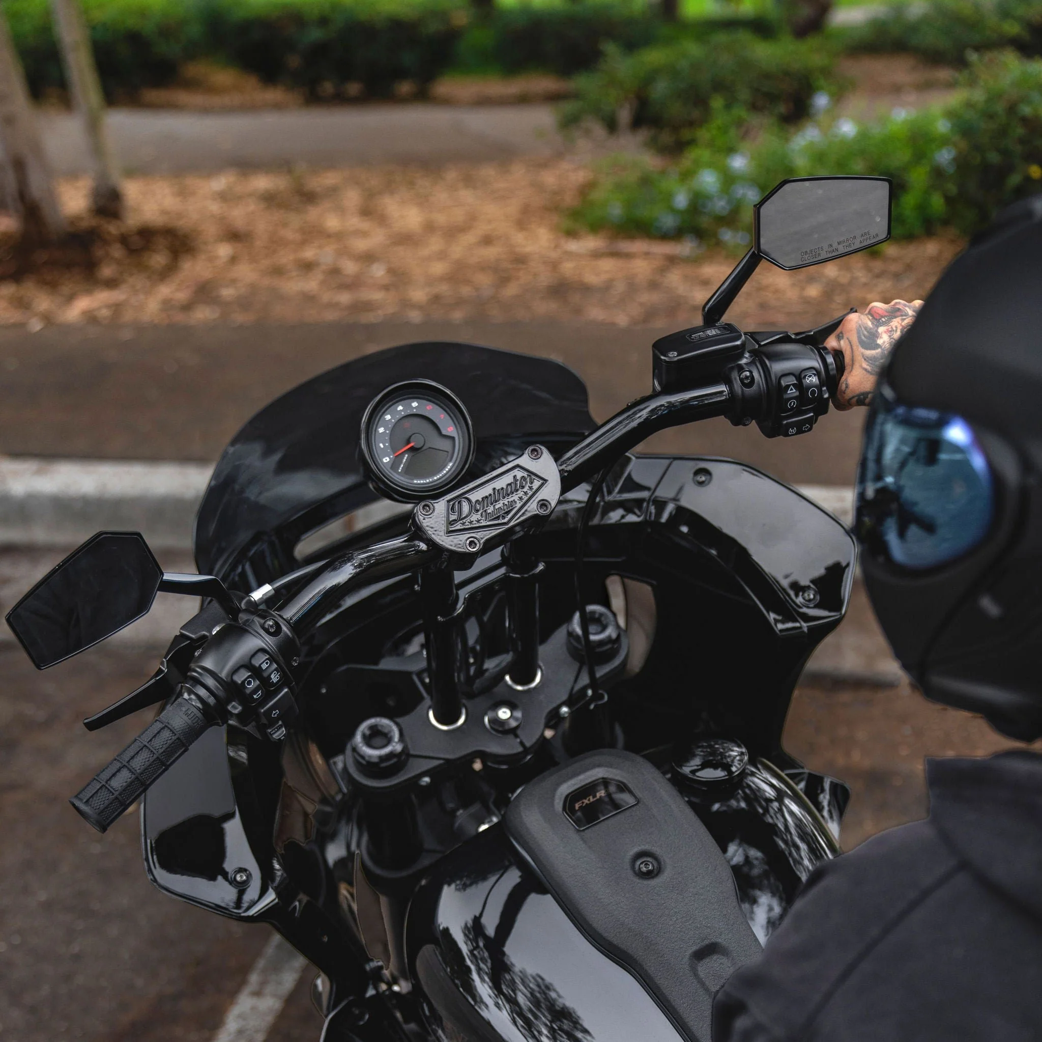 Pullback Riser & 1 1/4" Low Bend Moto Bar All In One Kit for 2022-2024 Low Rider S (Includes Round Gauge Relocation Mount) - Image 8