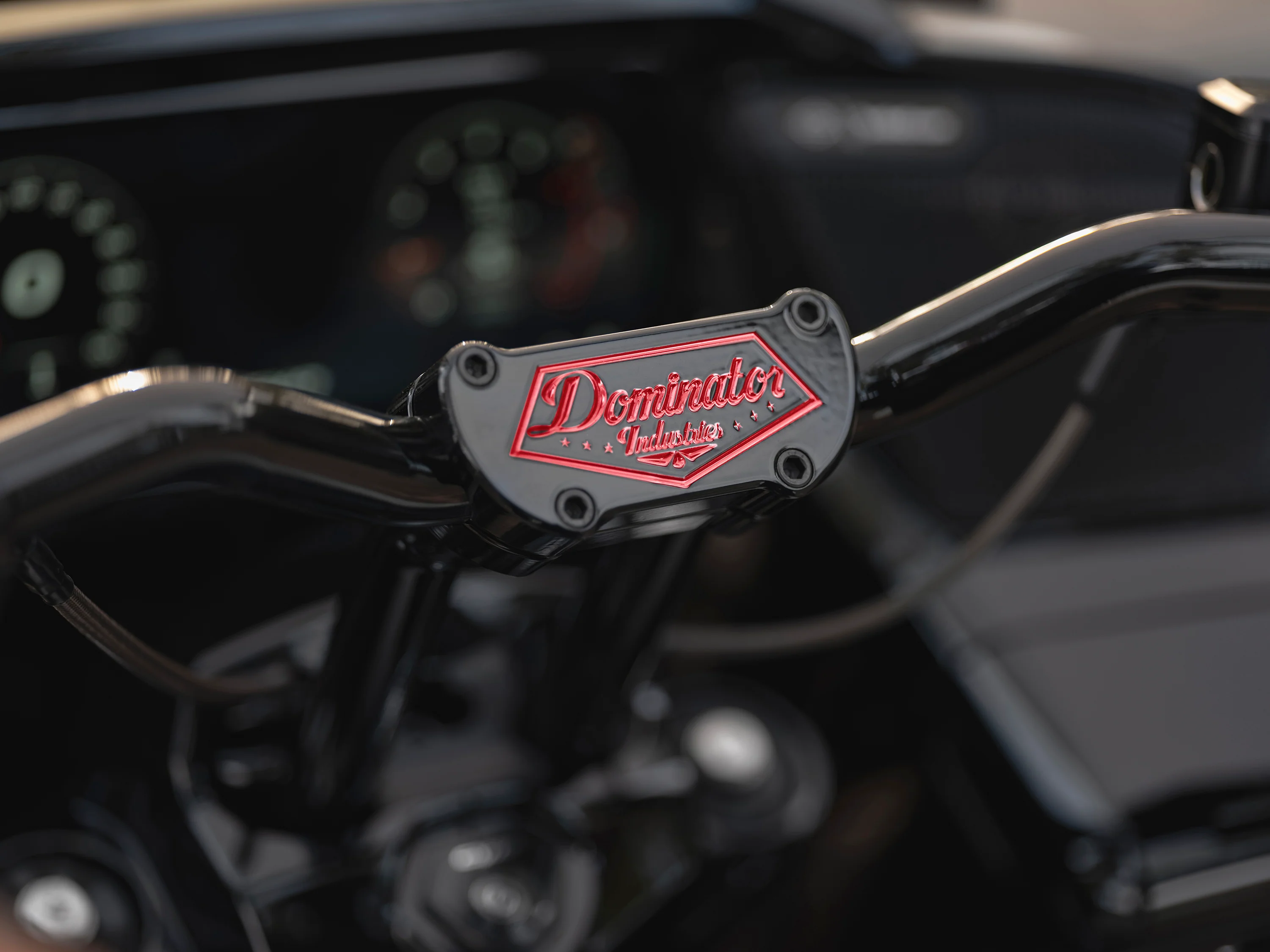 Pullback Riser & 1 1/4" Low Bend Moto Bar Combination for 2023 CVO & 2024-2026 Road Glide Models (Redline Red) - Image 2