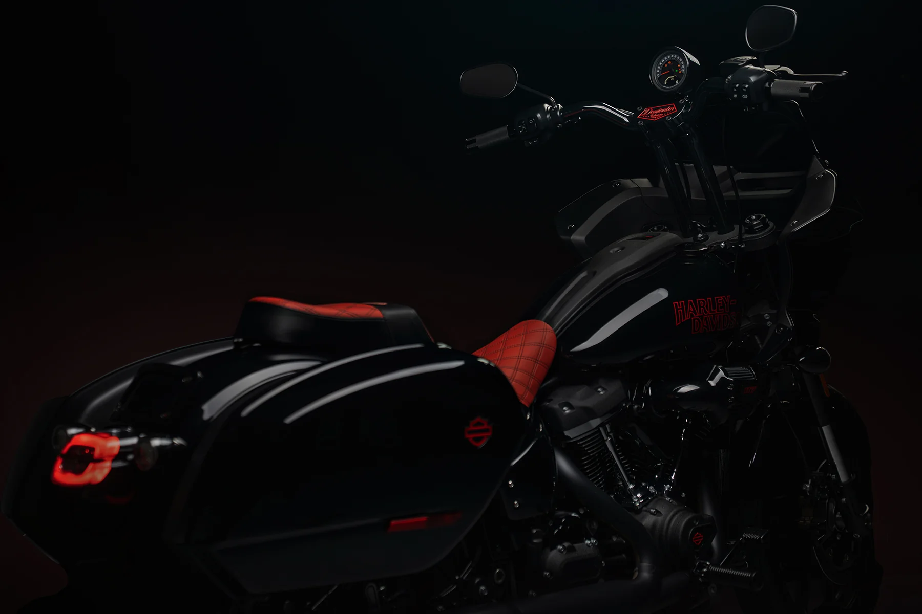 Red with Black Seat & Sissy Bar Combo for the 2024-2026 Street Glide - Image 6