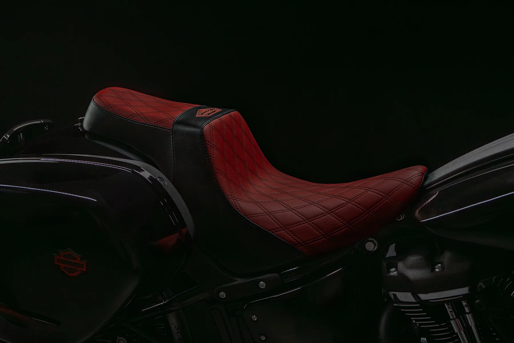 Red with Black Seat & Sissy Bar Combo for the 2024-2026 Street Glide - Image 7