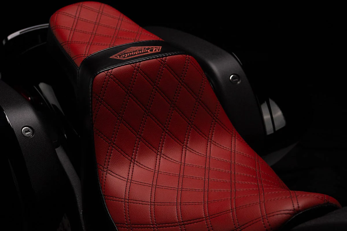 Red with Black Seat & Sissy Bar Combo for the 2024-2026 Street Glide - Image 8