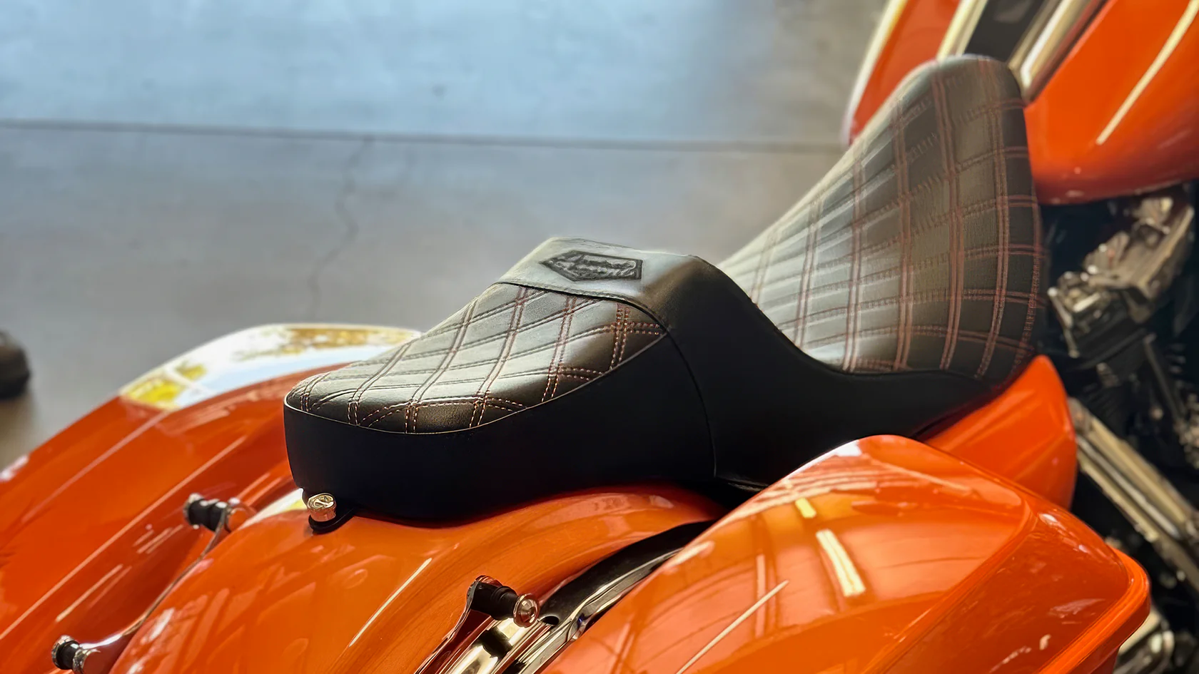 Stealth-Grip™ Premium 2-Up Double Diamond Saddles for 2018-2026 Softail Standard Models - Image 11