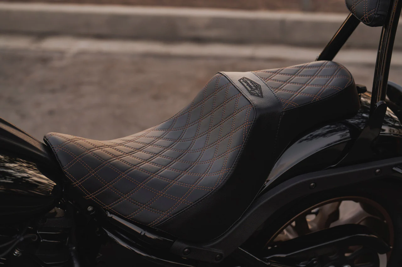 Stealth-Grip™ Premium 2-Up Double Diamond Saddles for 2020-2025 Low Rider S ST Models - Image 10