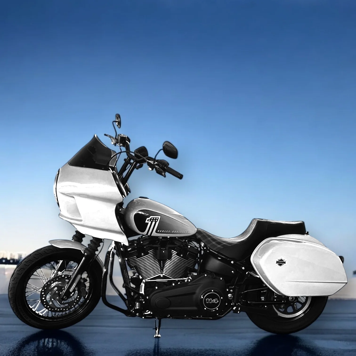 Stealth-Grip™ Premium 2-Up Double Diamond Saddles for 2018-2026 Street Bob Models - Image 4