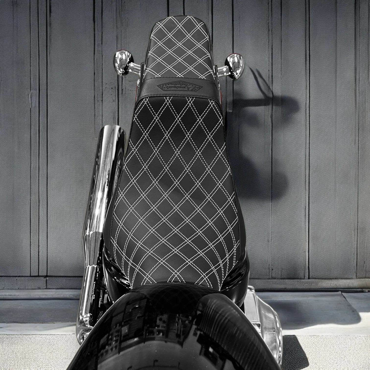 Stealth-Grip™ Premium 2-Up Double Diamond Saddles for 2018-2026 Softail Standard Models - Image 9