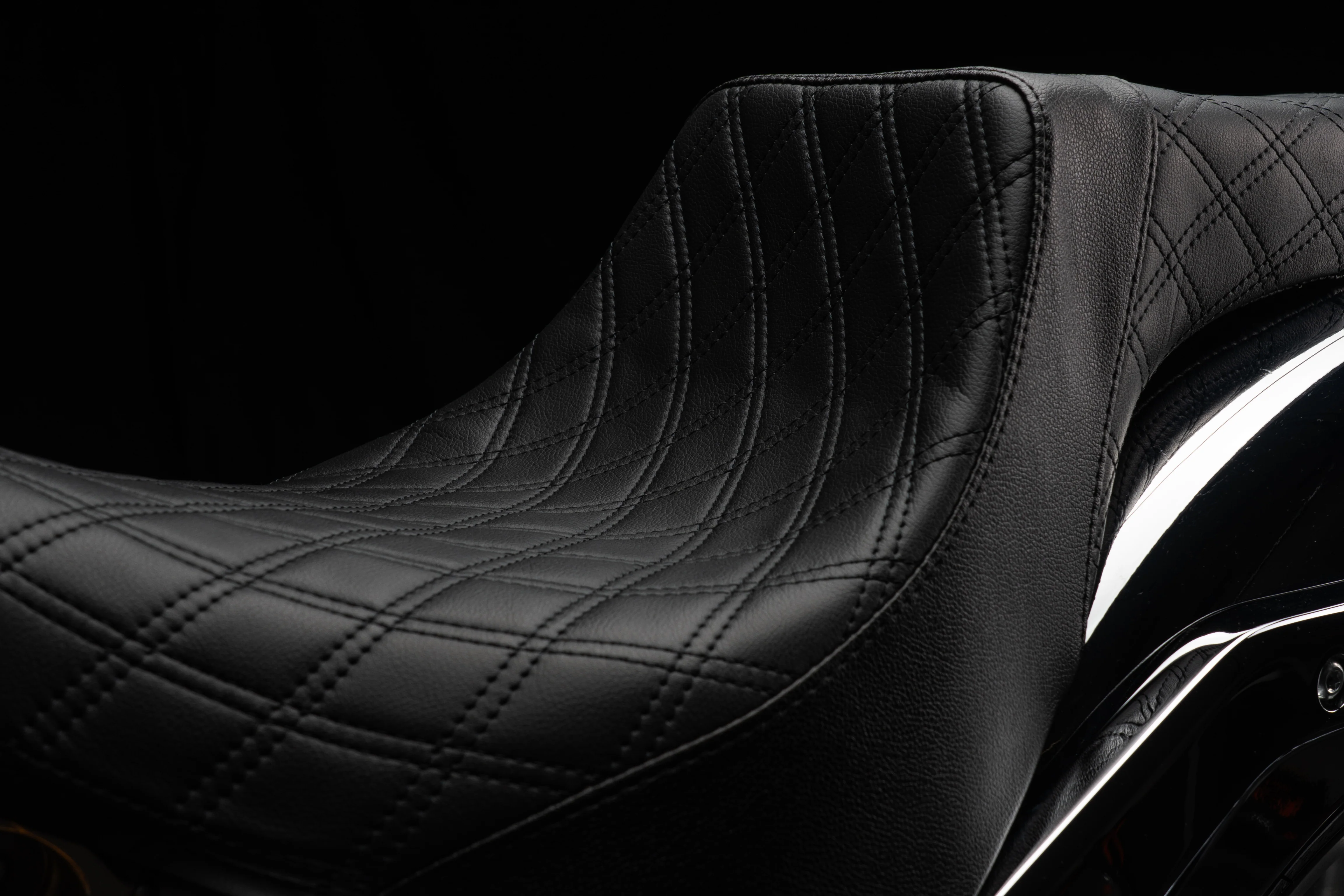 Double Diamond Stealth-Grip™ Premium 2-Up Saddles for 2018-2026 Fat Boy Models - Image 9