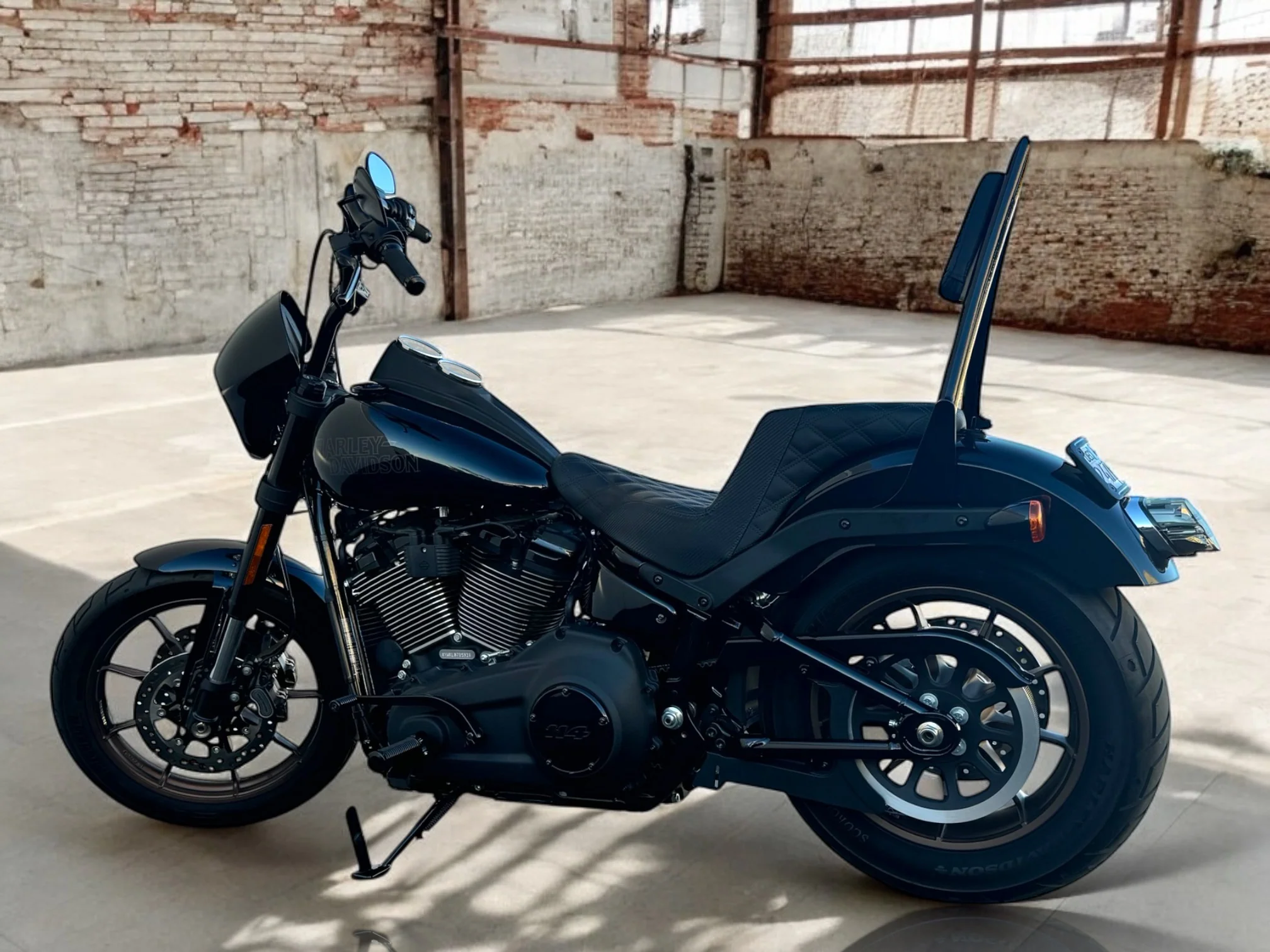 The Original, patented, 16" Diablo Sissy Bar for 2020 and newer Low Rider S and ST Models (Gloss Black) - Image 10