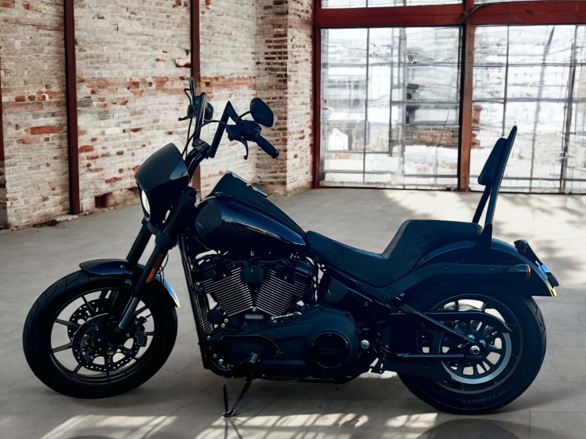 The Original, patented, 16" Diablo Sissy Bar for 2020 and newer Low Rider S and ST Models (Gloss Black) - Image 9