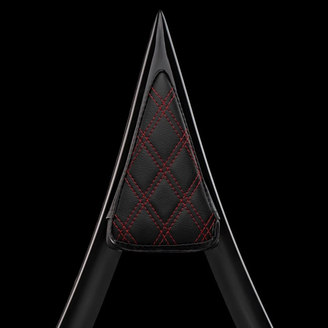 The Original 16" Diablo 1.5" Sissy Bar for 2009 and newer Touring Models (Gloss Black) - Image 8