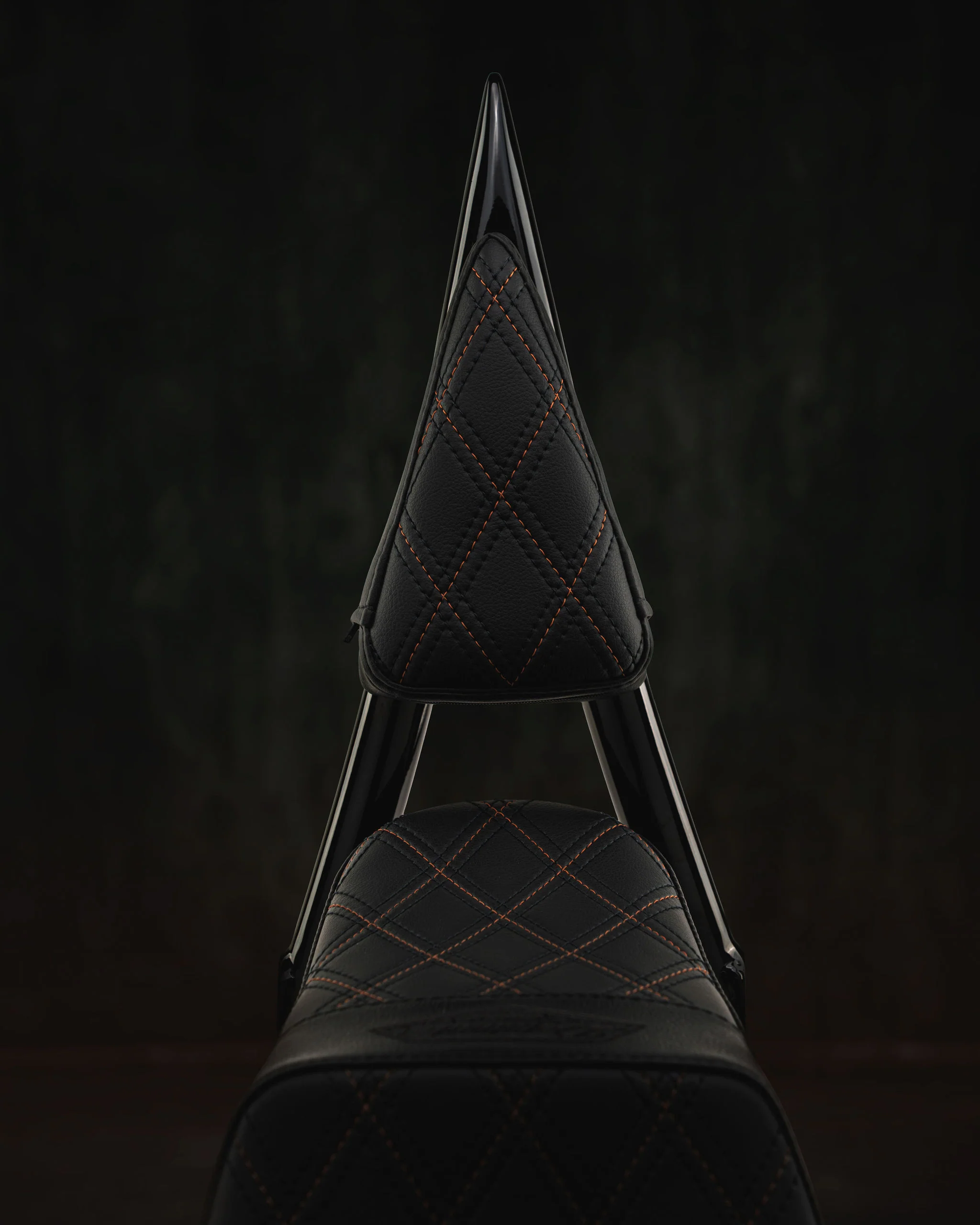 Triple Diamond™ 2-Up Seat & Sissy Bar Combo with 100% Matching Back Rest Pad For 2020-2026 Low Rider S & ST - Image 7
