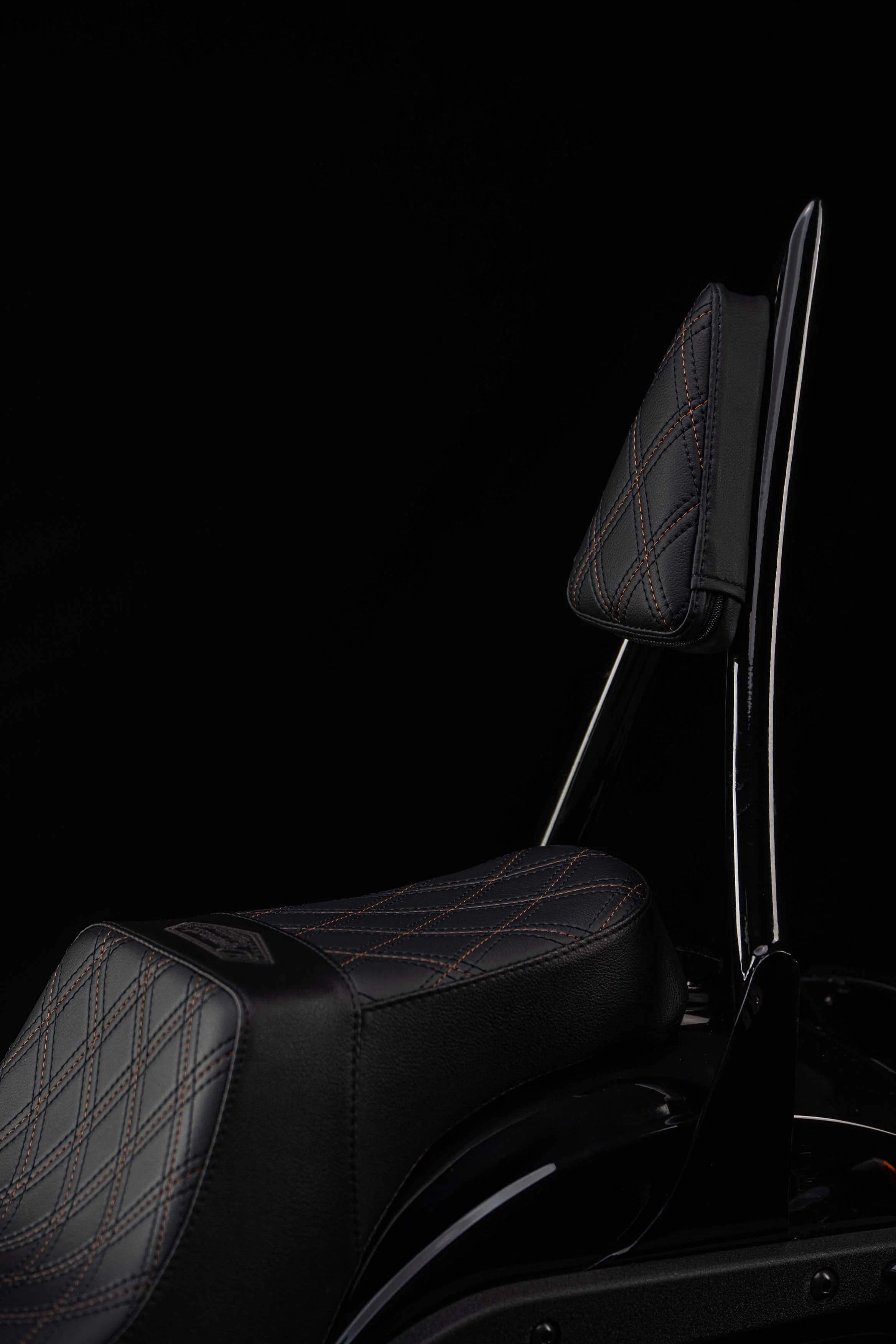 Our Diablo Sissy Bar with Triple Diamond Backrest Pad! (For Touring Models) - Image 5
