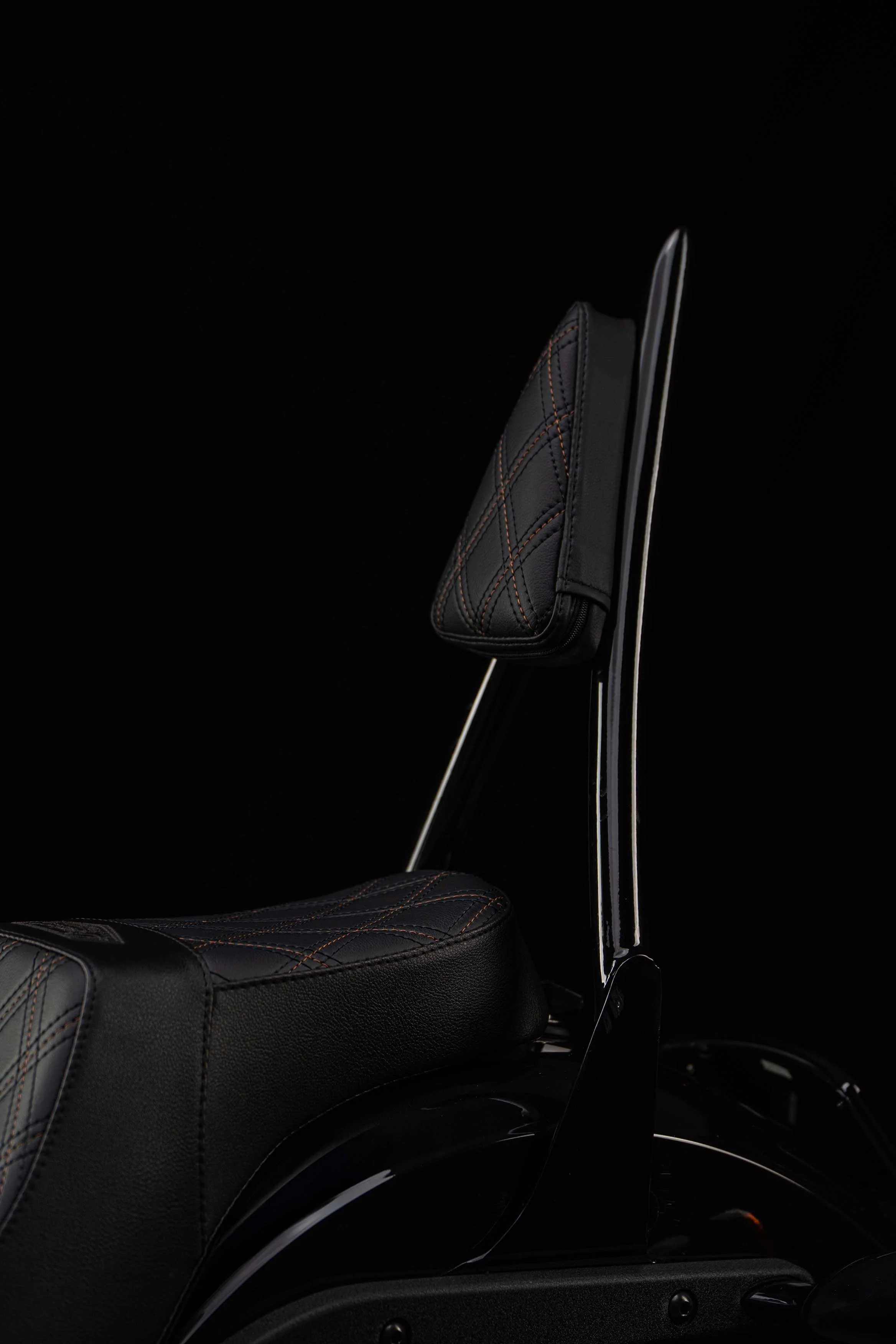 Our Diablo Sissy Bar with Triple Diamond Backrest Pad! (For Touring Models) - Image 6